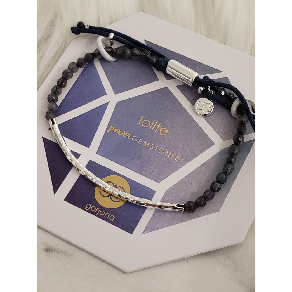 NEW LOLITE Gorjana Power Gemstone Adjustable Cord Slide Bracelet